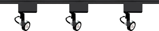 Track Kit Nuvo TK315 3 Light - MR16 - Gimbal Ring Track Kit - 4 foot Track - Low Voltage - Black - H-Style Nuvo