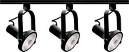 Track Kit Nuvo TK317 3 Light - PAR30 - Gimbal Ring Track Kit - 4 foot Track - Black - H-Style Nuvo