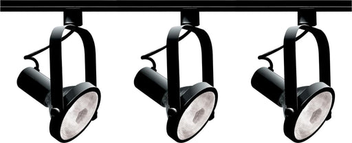 Track Kit Nuvo TK317 3 Light - PAR30 - Gimbal Ring Track Kit - 4 foot Track - Black - H-Style Nuvo