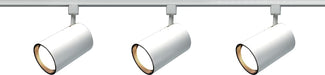 Track Kit Nuvo TK318 3 Light - R30 - Straight Cylinder Track Kit - 4 foot Track - White - H-Style Nuvo