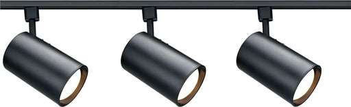 Track Kit Nuvo TK319 3 Light - R30 - Straight Cylinder Track Kit - 4 foot Track - Black - H-Style Nuvo