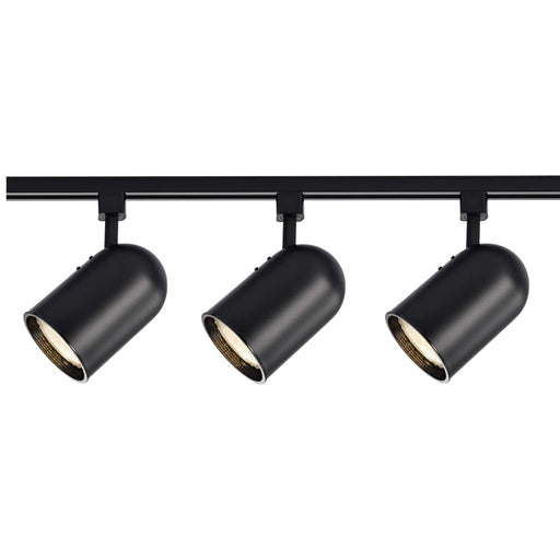 Track Kit Nuvo TK323 3 Light - R30 - Bullet Cylinder Track Kit - 4 foot Track - Black - H-Style Nuvo