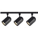 Track Kit Nuvo TK323 3 Light - R30 - Bullet Cylinder Track Kit - 4 foot Track - Black - H-Style Nuvo