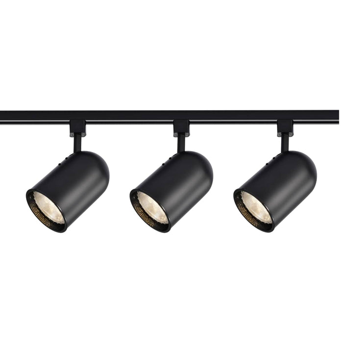 Track Kit Nuvo TK323 3 Light - R30 - Bullet Cylinder Track Kit - 4 foot Track - Black - H-Style Nuvo