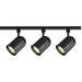 Track Kit Nuvo TK323 3 Light - R30 - Bullet Cylinder Track Kit - 4 foot Track - Black - H-Style Nuvo