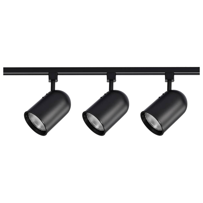 Track Kit Nuvo TK323 3 Light - R30 - Bullet Cylinder Track Kit - 4 foot Track - Black - H-Style Nuvo
