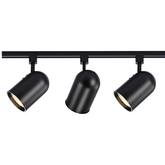 Track Kit Nuvo TK323 3 Light - R30 - Bullet Cylinder Track Kit - 4 foot Track - Black - H-Style Nuvo