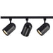 Track Kit Nuvo TK323 3 Light - R30 - Bullet Cylinder Track Kit - 4 foot Track - Black - H-Style Nuvo