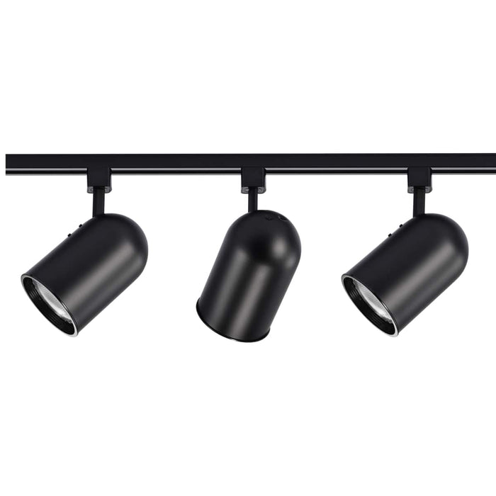 Track Kit Nuvo TK323 3 Light - R30 - Bullet Cylinder Track Kit - 4 foot Track - Black - H-Style Nuvo