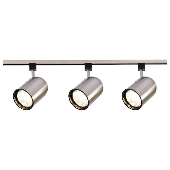 Track Kit Nuvo TK342 3 Light - R30 - Bullet Cylinder Track Kit - 4 foot Track - Brushed Nickel - H-Style Nuvo