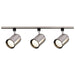 Track Kit Nuvo TK342 3 Light - R30 - Bullet Cylinder Track Kit - 4 foot Track - Brushed Nickel - H-Style Nuvo