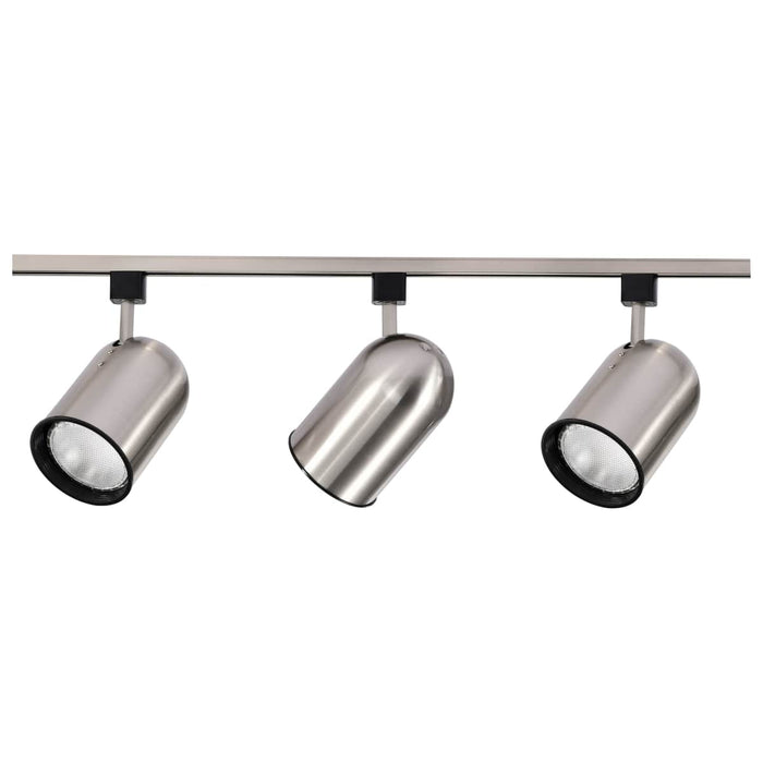 Track Kit Nuvo TK342 3 Light - R30 - Bullet Cylinder Track Kit - 4 foot Track - Brushed Nickel - H-Style Nuvo