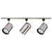 Track Kit Nuvo TK342 3 Light - R30 - Bullet Cylinder Track Kit - 4 foot Track - Brushed Nickel - H-Style Nuvo
