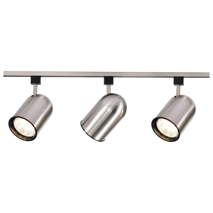 Track Kit Nuvo TK342 3 Light - R30 - Bullet Cylinder Track Kit - 4 foot Track - Brushed Nickel - H-Style Nuvo