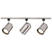 Track Kit Nuvo TK342 3 Light - R30 - Bullet Cylinder Track Kit - 4 foot Track - Brushed Nickel - H-Style Nuvo