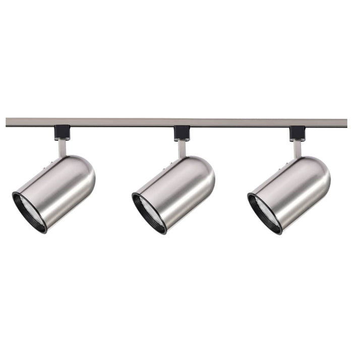Track Kit Nuvo TK342 3 Light - R30 - Bullet Cylinder Track Kit - 4 foot Track - Brushed Nickel - H-Style Nuvo