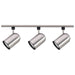 Track Kit Nuvo TK342 3 Light - R30 - Bullet Cylinder Track Kit - 4 foot Track - Brushed Nickel - H-Style Nuvo