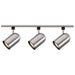 Track Kit Nuvo TK342 3 Light - R30 - Bullet Cylinder Track Kit - 4 foot Track - Brushed Nickel - H-Style Nuvo