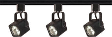 Track Kit Nuvo TK346 3 Light - MR16 - Square Track Kit - 4 foot Track - Line Voltage - Black - H-Style Nuvo