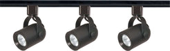 Track Kit Nuvo TK349 3 Light - MR16 - Round Back Track Kit - 4 foot Track - Line Voltage - Black - H-Style Nuvo