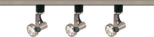 Track Kit Nuvo TK353 3 Light - MR16 - Gimbal Ring Track Kit - 4 foot Track - Line Voltage - Brushed Nickel - H-Style Nuvo