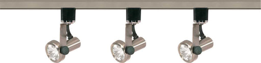 Track Kit Nuvo TK353 3 Light - MR16 - Gimbal Ring Track Kit - 4 foot Track - Line Voltage - Brushed Nickel - H-Style Nuvo