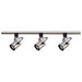 Track Kit Nuvo TK354 3 Light - MR16 - Round Back Track Kit - 4 foot Track - Line Voltage - Brushed Nickel - H-Style Nuvo