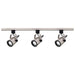 Track Kit Nuvo TK354 3 Light - MR16 - Round Back Track Kit - 4 foot Track - Line Voltage - Brushed Nickel - H-Style Nuvo