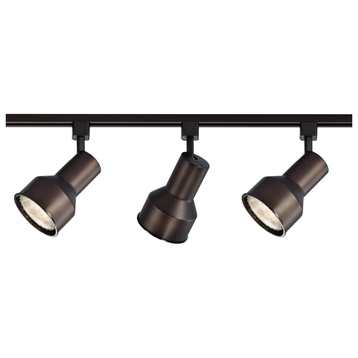 Track Kit Nuvo TK361 3 Light - R30 - Step Cylinder Track Kit - 4 foot Track - Russet Bronze - H-Style Nuvo