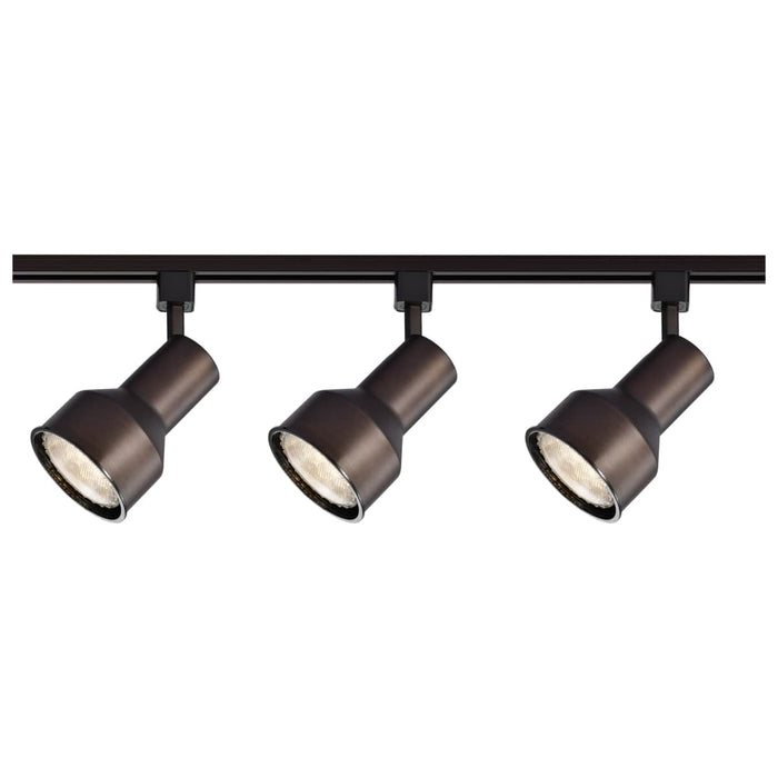 Track Kit Nuvo TK361 3 Light - R30 - Step Cylinder Track Kit - 4 foot Track - Russet Bronze - H-Style Nuvo