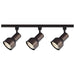 Track Kit Nuvo TK361 3 Light - R30 - Step Cylinder Track Kit - 4 foot Track - Russet Bronze - H-Style Nuvo