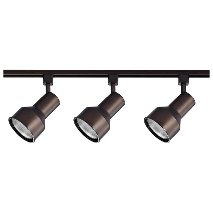 Track Kit Nuvo TK361 3 Light - R30 - Step Cylinder Track Kit - 4 foot Track - Russet Bronze - H-Style Nuvo