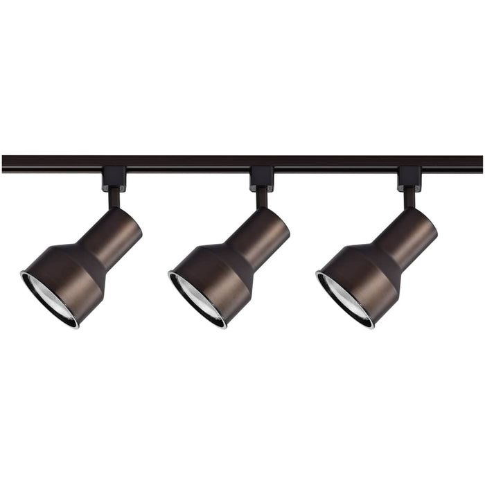 Track Kit Nuvo TK361 3 Light - R30 - Step Cylinder Track Kit - 4 foot Track - Russet Bronze - H-Style Nuvo