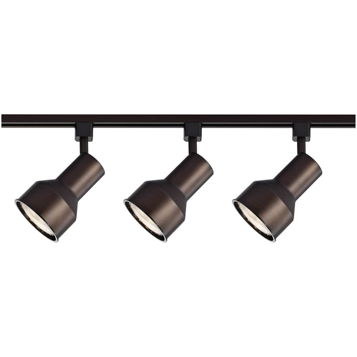 Track Kit Nuvo TK361 3 Light - R30 - Step Cylinder Track Kit - 4 foot Track - Russet Bronze - H-Style Nuvo