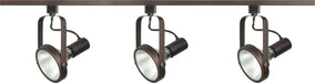 Track Kit Nuvo TK362 3 Light - PAR30 - Gimbal Ring Track Kit - 4 foot Track - Russet Bronze - H-Style Nuvo