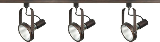 Track Kit Nuvo TK362 3 Light - PAR30 - Gimbal Ring Track Kit - 4 foot Track - Russet Bronze - H-Style Nuvo