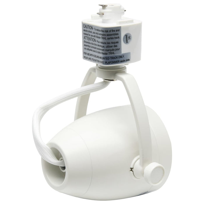 Track Kit Nuvo TK413 3 Light - Track Lighting Kit - 12 Watt LED per Head - 3000K - 4 foot Track - 36 degree - Pinch back shape - White finish - H-Style Nuvo