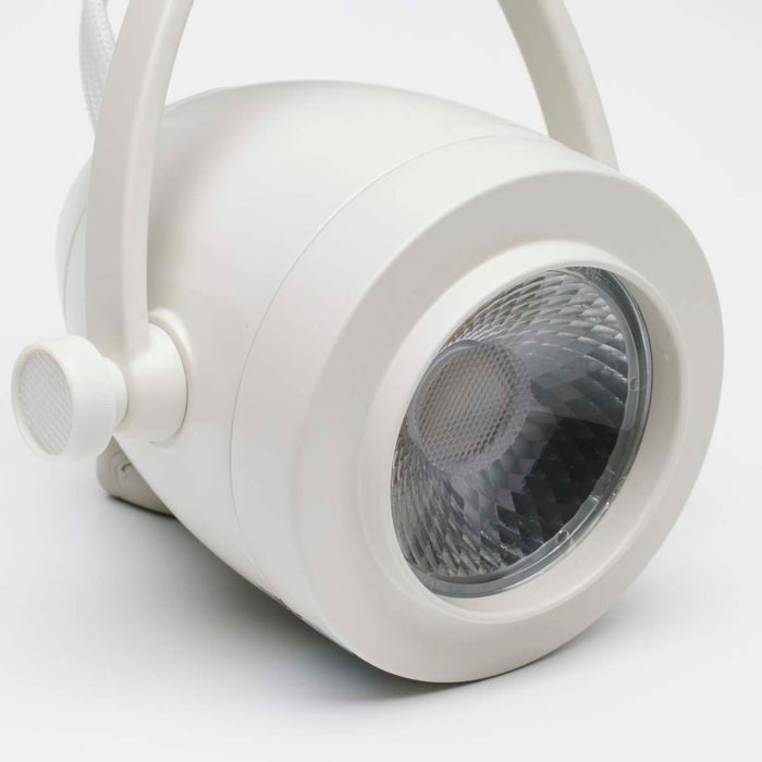 Track Kit Nuvo TK413 3 Light - Track Lighting Kit - 12 Watt LED per Head - 3000K - 4 foot Track - 36 degree - Pinch back shape - White finish - H-Style Nuvo