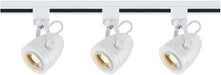 Track Kit Nuvo TK413 3 Light - Track Lighting Kit - 12 Watt LED per Head - 3000K - 4 foot Track - 36 degree - Pinch back shape - White finish - H-Style Nuvo