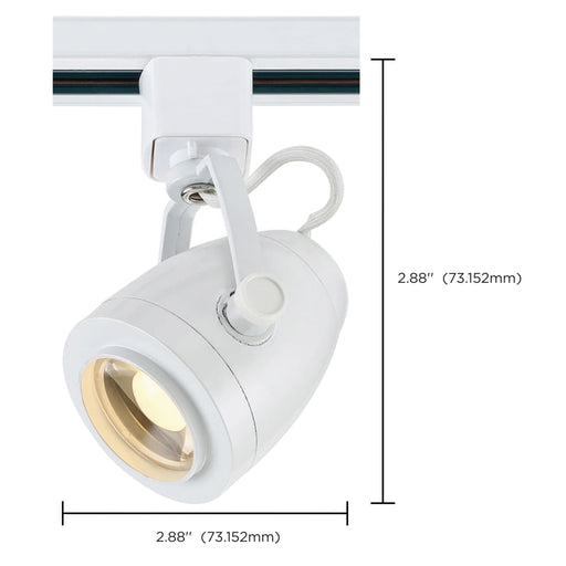 Track Kit Nuvo TK413 3 Light - Track Lighting Kit - 12 Watt LED per Head - 3000K - 4 foot Track - 36 degree - Pinch back shape - White finish - H-Style Nuvo