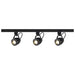 Track Kit Nuvo TK414 3 Light - Track Lighting Kit - 12 Watt LED per Head - 3000K - 4 foot Track - 36 degree - Pinch back - Black finish - H-Style Nuvo
