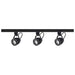 Track Kit Nuvo TK414 3 Light - Track Lighting Kit - 12 Watt LED per Head - 3000K - 4 foot Track - 36 degree - Pinch back - Black finish - H-Style Nuvo