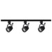 Track Kit Nuvo TK414 3 Light - Track Lighting Kit - 12 Watt LED per Head - 3000K - 4 foot Track - 36 degree - Pinch back - Black finish - H-Style Nuvo