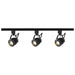 Track Kit Nuvo TK414 3 Light - Track Lighting Kit - 12 Watt LED per Head - 3000K - 4 foot Track - 36 degree - Pinch back - Black finish - H-Style Nuvo