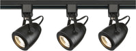 Track Kit Nuvo TK414 3 Light - Track Lighting Kit - 12 Watt LED per Head - 3000K - 4 foot Track - 36 degree - Pinch back - Black finish - H-Style Nuvo