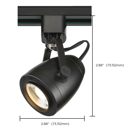 Track Kit Nuvo TK414 3 Light - Track Lighting Kit - 12 Watt LED per Head - 3000K - 4 foot Track - 36 degree - Pinch back - Black finish - H-Style Nuvo