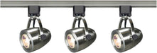 Track Kit Nuvo TK417 3 Light - Track Lighting Kit - 12 Watt LED per Head - 3000K - 4 foot Track - 36 degree - Pinch back - Brushed Nickel finish - H-Style Nuvo