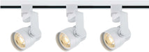 Track Kit Nuvo TK423 3 Light - Track Lighting Kit - 12 Watt LED per Head - 3000K - 4 foot Track - 36 degree - Round shape with angle arm - White finish - H-Style Nuvo