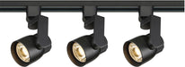 Track Kit Nuvo TK424 3 Light - Track Lighting Kit - 12 Watt LED per Head - 3000K - 4 foot Track - 36 degree - Round shape with angle arm - Black finish - H-Style Nuvo