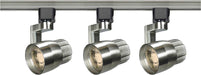 Track Kit Nuvo TK427 3 Light - Track Lighting Kit - 12 Watt LED per Head - 3000K - 4 foot Track - 36 degree - Round shape with angle arm - Brushed Nickel finish - H-Style Nuvo